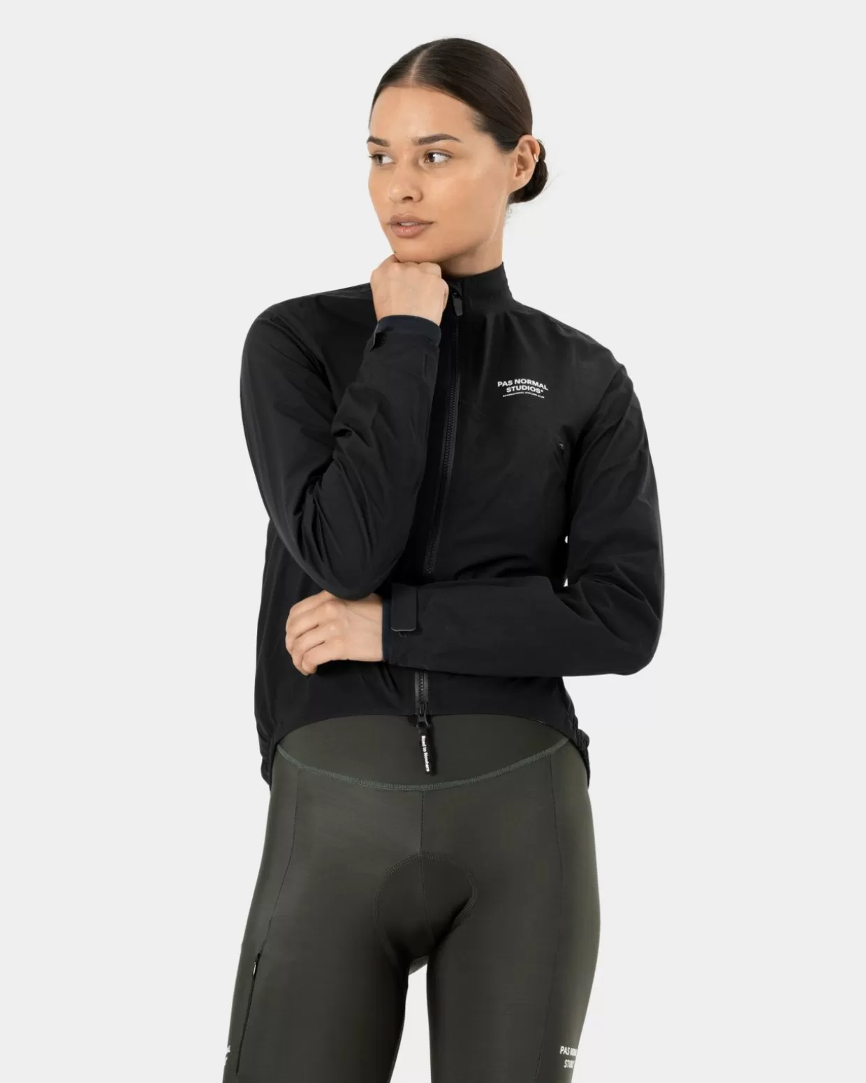 womens_essential_shield_jacket___black_3-1.webp Jackets & Gilets^Pas Normal Studios Women's Essential Shield Jacket — Black