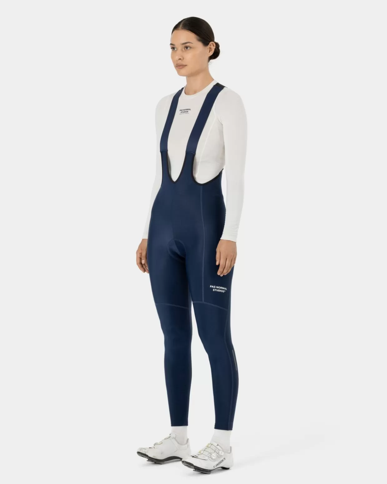 womens_essential_thermal_long_bib___navy_3-1.webp Bibs^Pas Normal Studios Women's Essential Thermal Long Bib — Navy