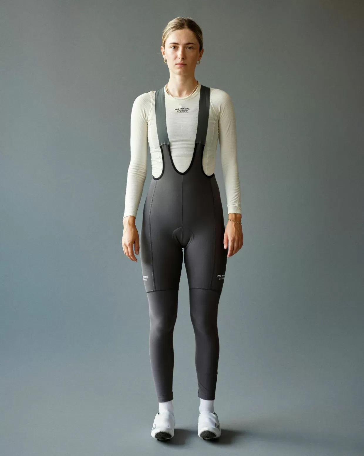 womens_essential_thermal_long_bibs___stone_grey_3-1.webp Bibs^Pas Normal Studios Women's Essential Thermal Long Bibs — Stone Grey