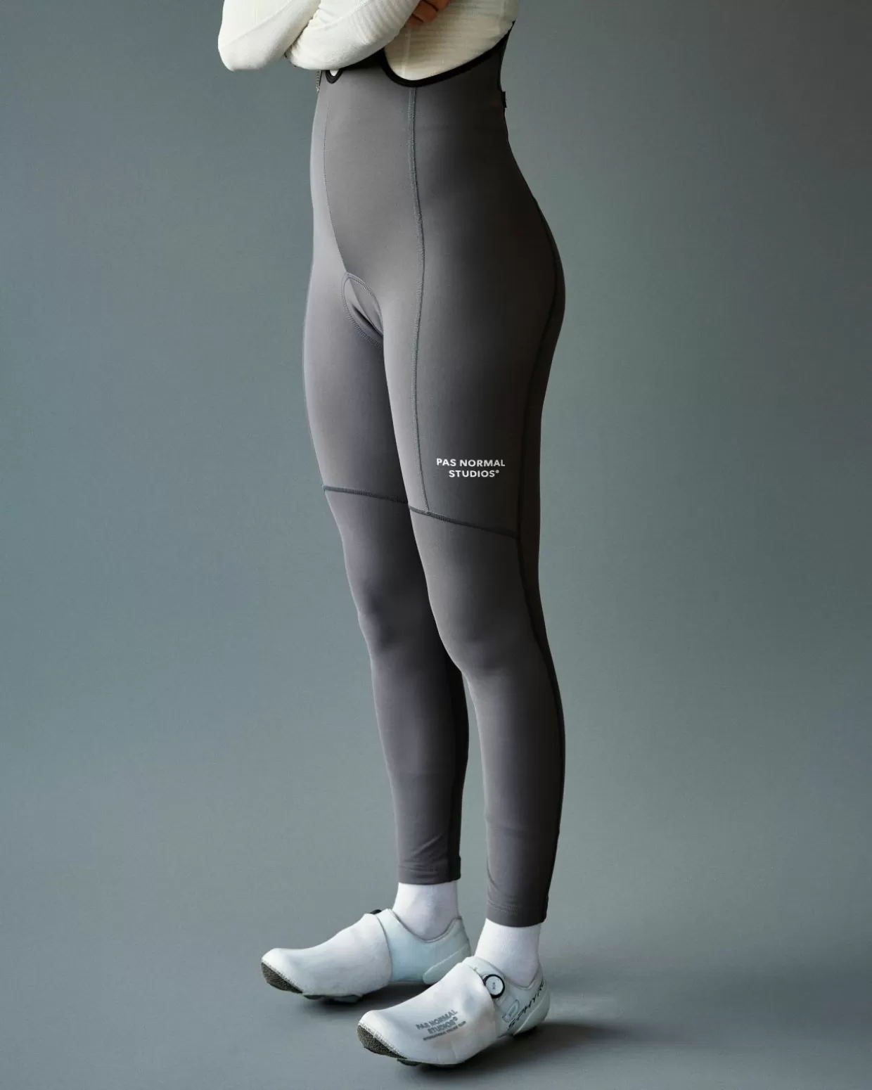 womens_essential_thermal_long_bibs___stone_grey_4-1.webp Bibs^Pas Normal Studios Women's Essential Thermal Long Bibs — Stone Grey