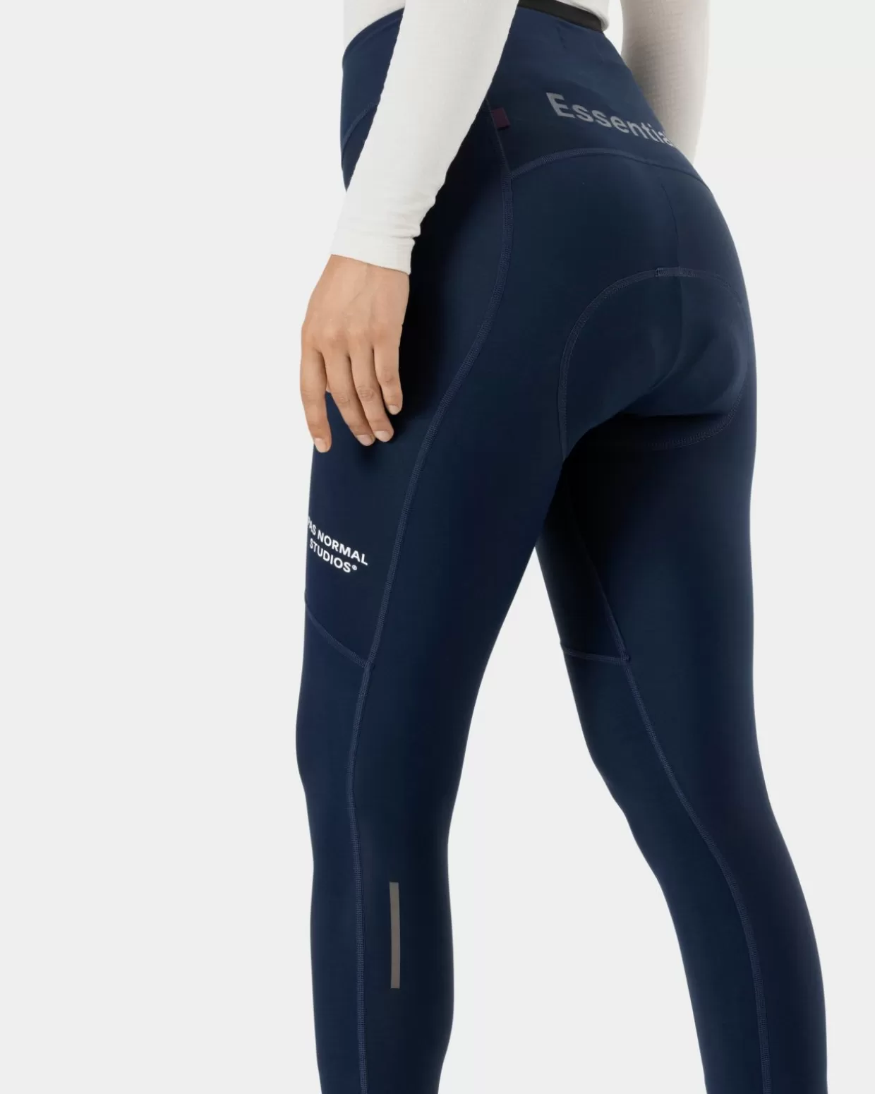 womens_essential_thermal_long_tights___navy_3-1.webp Bibs^Pas Normal Studios Women's Essential Thermal Long Tights — Navy