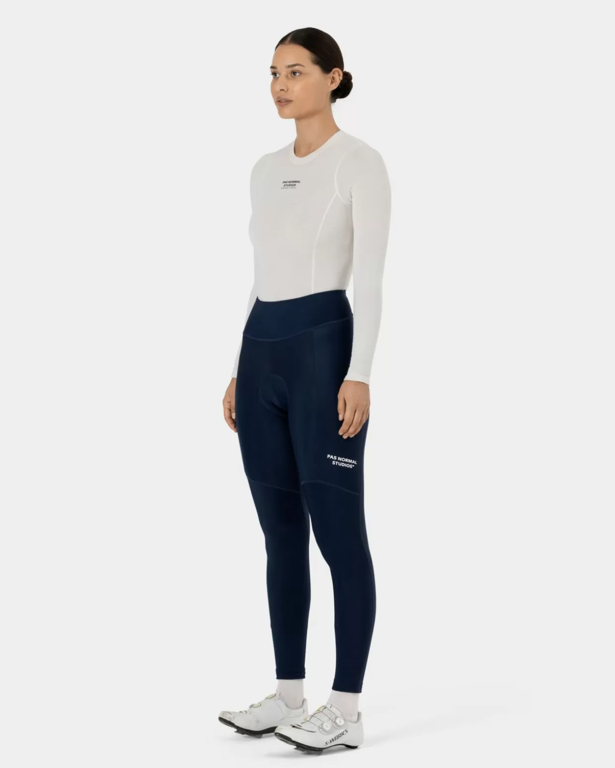 womens_essential_thermal_long_tights___navy_4-1.webp Bibs^Pas Normal Studios Women's Essential Thermal Long Tights — Navy
