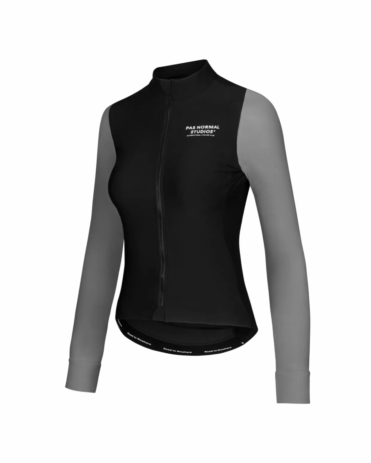 Jerseys^Pas Normal Studios Women's Mechanism Long Sleeve Jersey — Black/Medium Grey