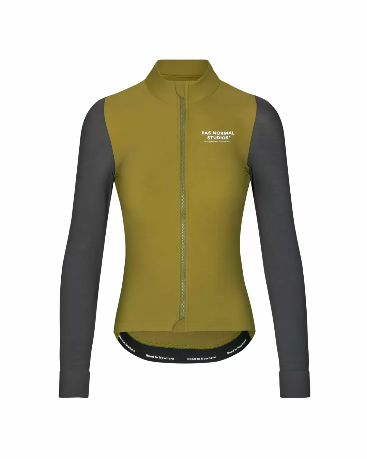 Jerseys^Pas Normal Studios Women's Mechanism Long Sleeve Jersey — Deep Grey / Green