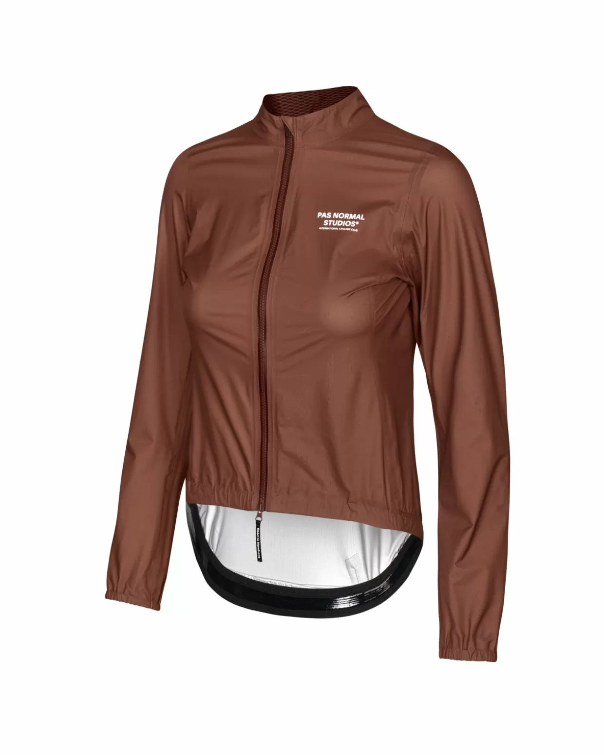 womens_mechanism_pertex_rain_jacket___dark_brown_2-1.webp Jackets & Gilets^Pas Normal Studios Women's Mechanism Pertex Rain Jacket — Dark Brown