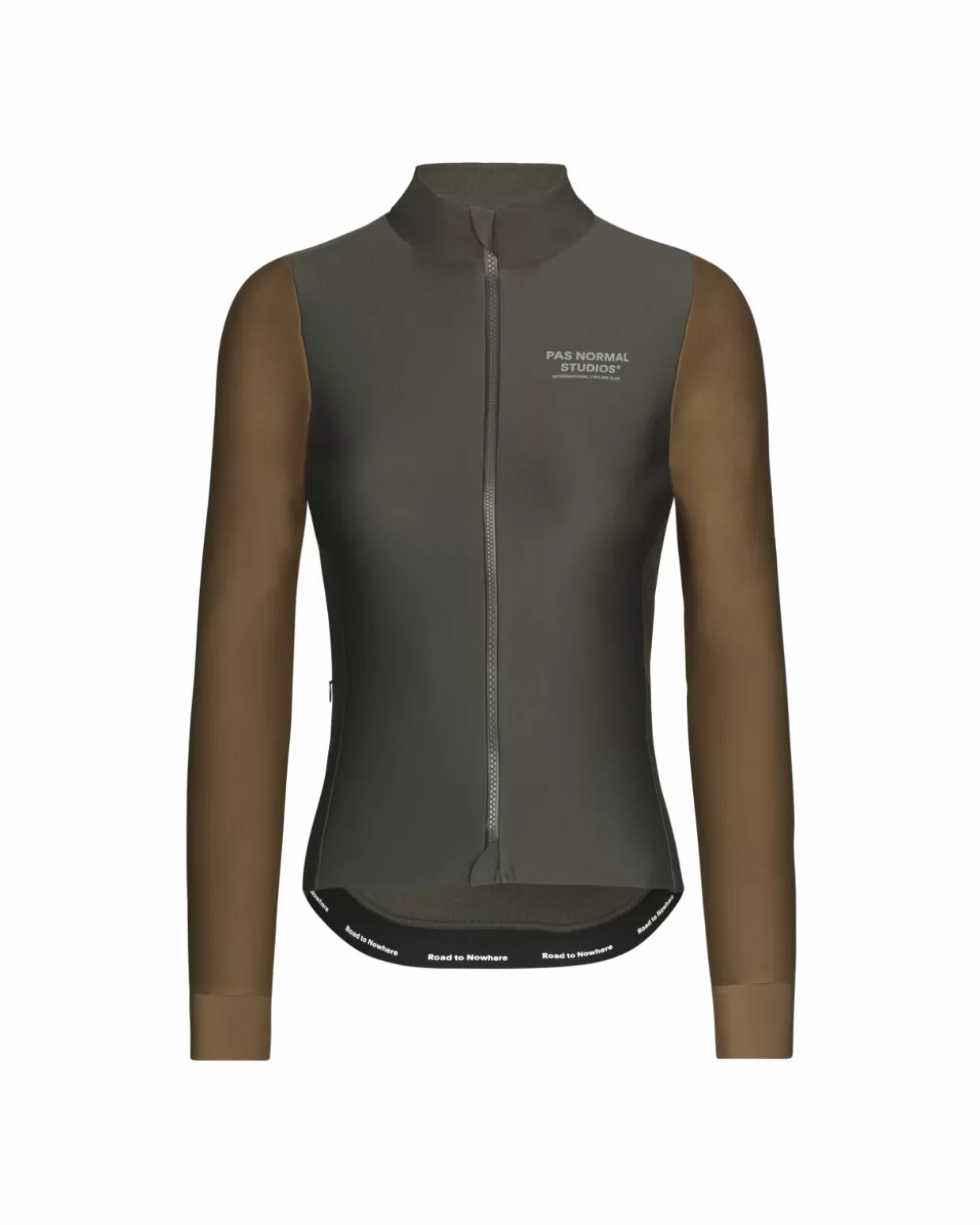Jerseys^Pas Normal Studios Women's Mechanism Thermal Long Sleeve Jersey — Dark Olive / Army Brown